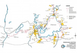 Ringkanalisation Chiemsee - Karte