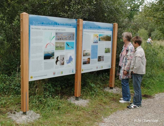 Informationstafeln Hirschauer Bucht
