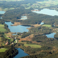 Eggstätter und Seeoner Seen aus der Luft