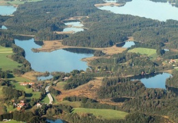 Eggstätter und Seeoner Seen aus der Luft