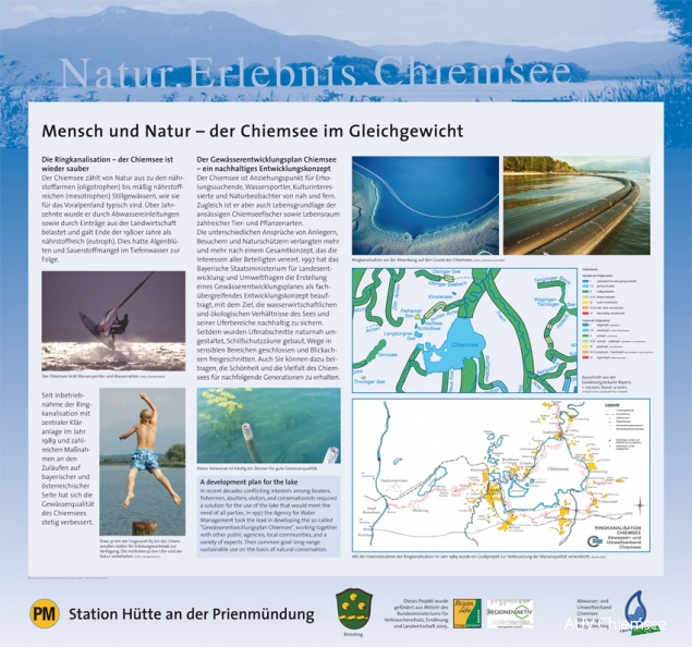 Tafel 2: Mensch und Natur – der Chiemsee im Gleichgewicht
Die Ringkanalisation – der Chiemsee ist wieder sauber
Mit einem Klick! zum Download der Natur- & heimatkundlichen Informationstafeln
PM - Station Hütte an der Prienmündung / Konzeption: Landschaftsarchitekturbüro W. Schuardt, Traunstein / Fotorechte: AZV Chiemsee schafwaschener-bucht.jpg