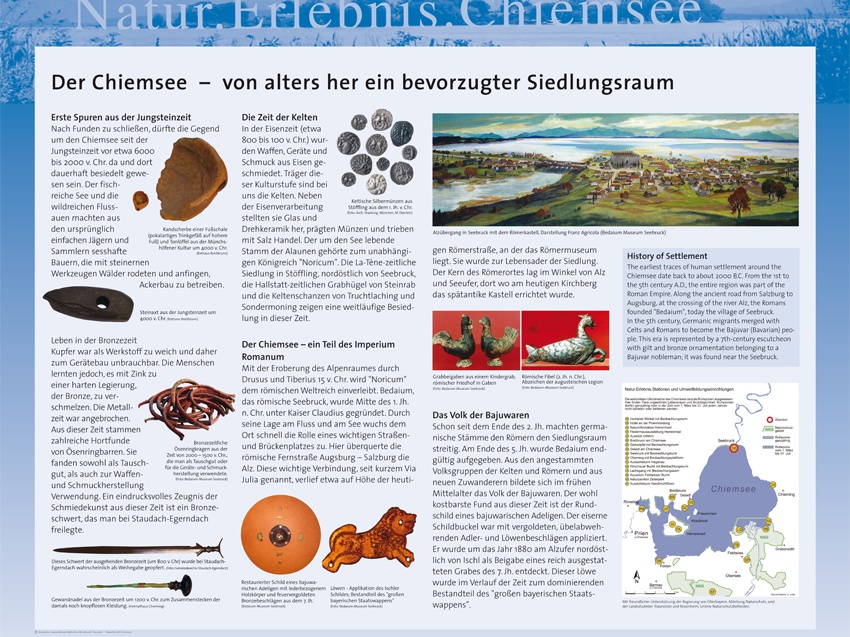 Tafel: Der Chiemsee - von alters her ein bevorzugter Siedlungsraum