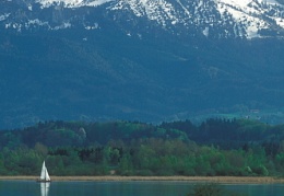 Gebirgsblick bei Hochstätt