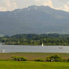 Chiemsee Rund- und Radweg bei Hochstätt