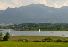 Chiemsee Rund- und Radweg bei Hochstätt