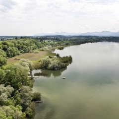 Chieming  -  Anflug von Nord