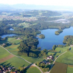 Langbürgner See mit Westerhausen &amp; Stock