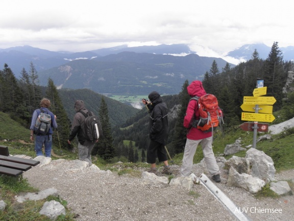 Wandern bei Wind und Wolken