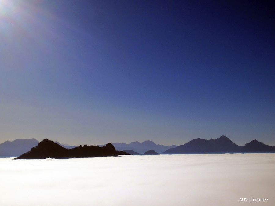 'nebliger' Blick von der Hochries