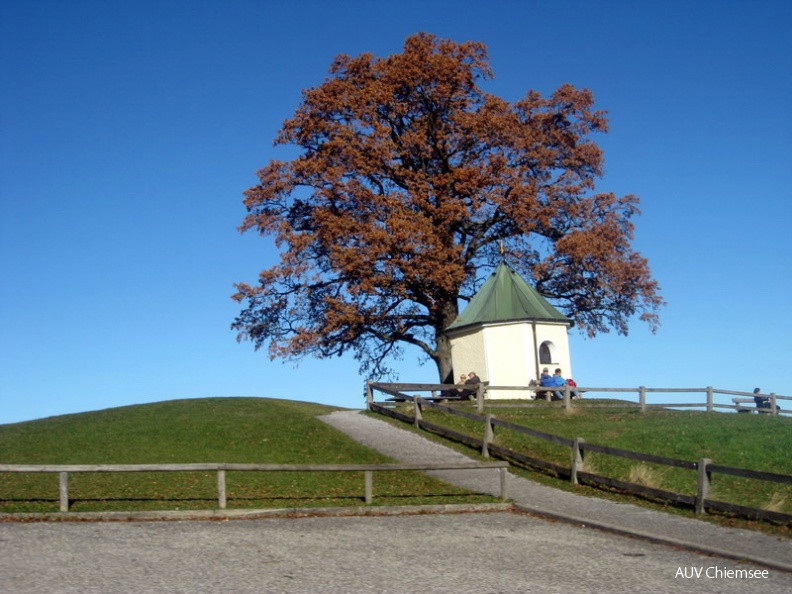 Blick auf die Aussichtskapelle