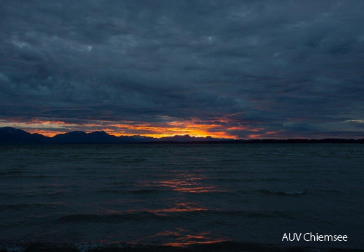 Abendrot bei Seebruck