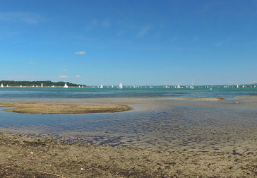 Panorama an der Mühlbachmündung