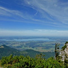 Chiemseeblick vom Hochfelln-Gipfel