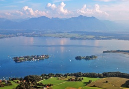 Luftaufnahme Chiemsee