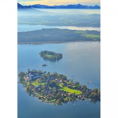 Luftbild Chiemsee Inseln