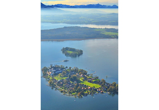 Luftbild Chiemsee Inseln