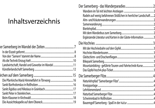Inhaltsverzeichnis Seite 1