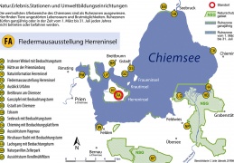 Standortkarte Fledermausausstellung Herreninsel - FA -