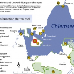 Standortkarte Infotafeln Herreninsel - HI -