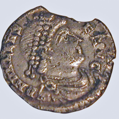 Römische Silbermünze