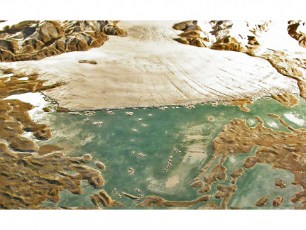 Gletschermodell des Chiemseegletschers