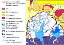 Chiemseegletscher zur Würm-Eiszeit