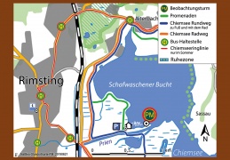 Standortkarte Hütte an der Prienmündung - PM -