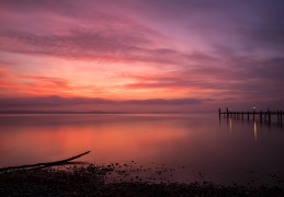 Morgenstimmung am Lambacher Chiemseestrand