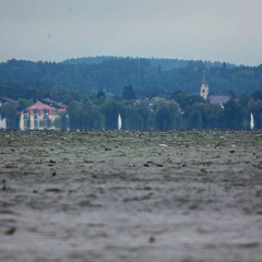 Luftspiegelung vor Seebruck