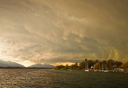 aufziehende Wetterfront