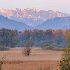 Grabenstätter Moos mit Kaisergebirge