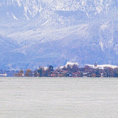 Luftspiegelung vor der Fraueninsel