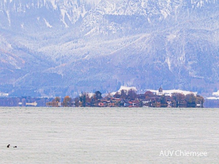 Luftspiegelung vor der Fraueninsel