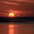 Sonnenuntergang in der Hirschauer Bucht