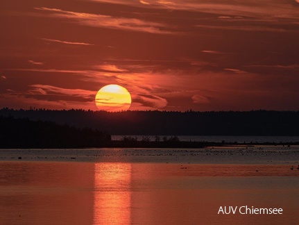 Sonnenuntergang in der Hirschauer Bucht