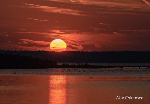 Sonnenuntergang in der Hirschauer Bucht