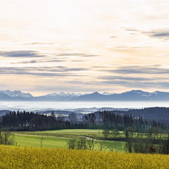 Kaltluftsee über dem Chiemgau 