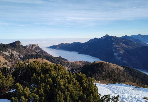 Hochnebel über dem Chiemgau