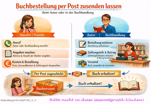 Buchbestellung: per Post zusenden