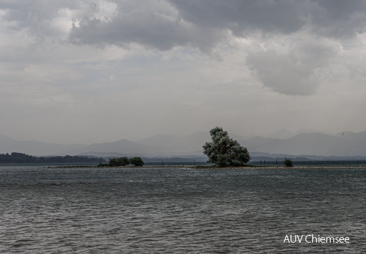 Staub über dem See